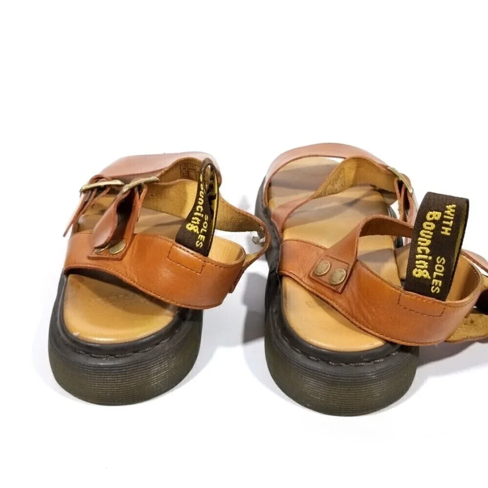 Dr. Martens Gryphon Brando Gladiator Strap Platform Sandals‎ Mens 13 Tan Brown